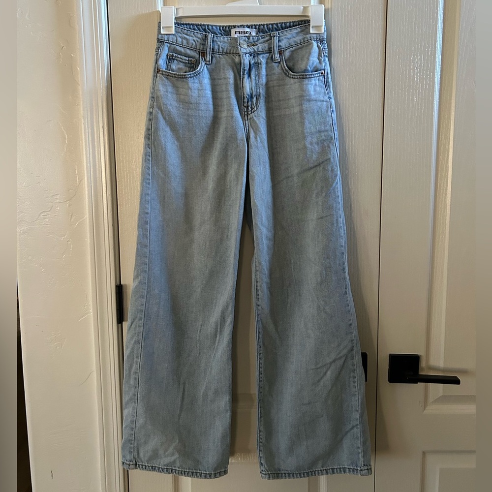 RSQ Light Blue Wide Leg Jeans for Women
